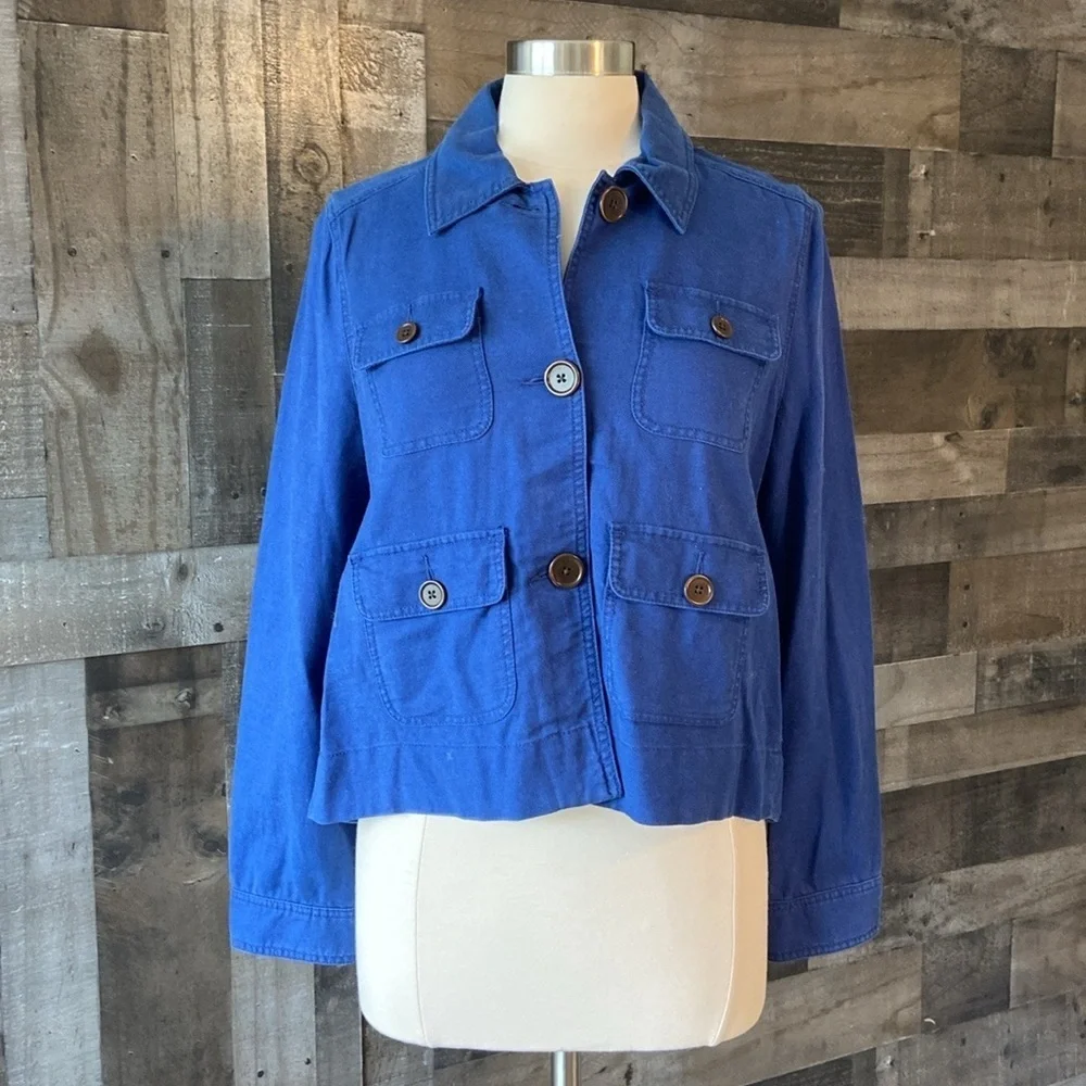 NWOT! Kate Spade jean jacket small vintage Y2K blue denim designer linen boho